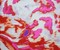 Red-White-Multi Abstract Printed Poly Crinkled Yoryu Chiffon Fabric By the Yard